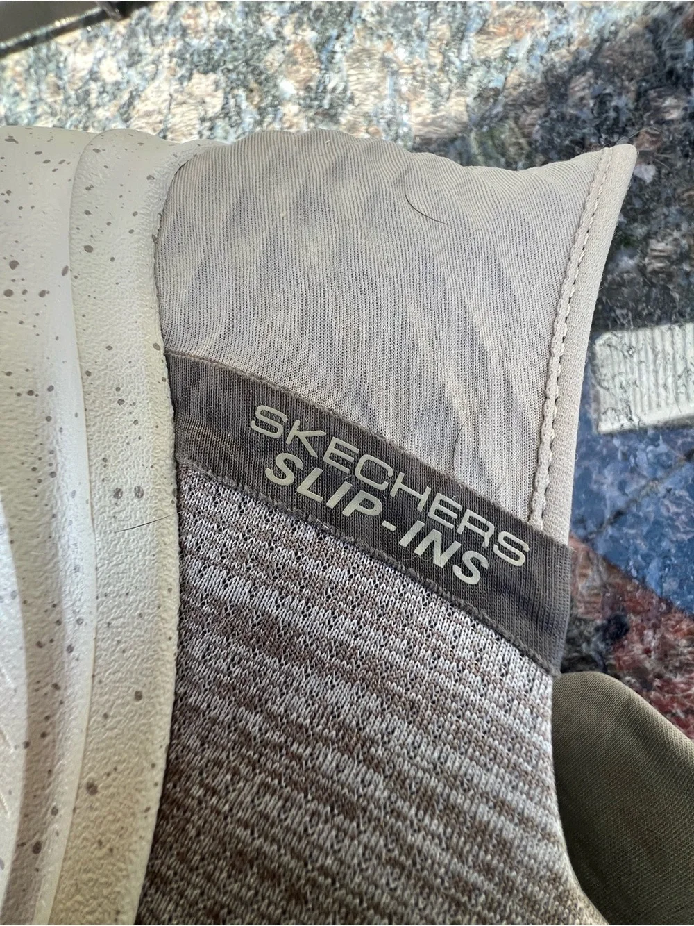 Skechers Men's Slip-On Loafers in Taupe Knit